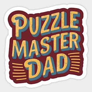 Puzzle Master Dad | Father's Day  | Dad Lover gifts Sticker